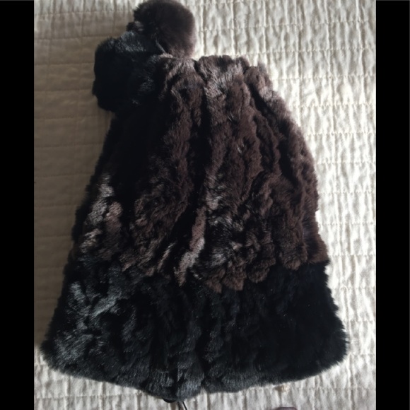 NWT Intuition Paris black &brown furhat/neckwarmer